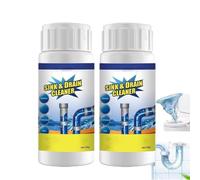 Lanoxie Déboucheur De Canalisation Pro, Destop Nettoyeur Déboucheur De Canalisation, Lanoxie Poudre Moussante Puissante Pour éviers,Douches, Toilettes Et Salle De Bain, Sink And Drain Cleaner (2PC)