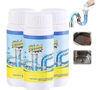 Lanoxie Deboucheur Evier,Lanoxie Deboucheur Canalisation,Nettoyant Puissant Pour Canalisation,Poudre Nettoyante,Déboucheur Pro Pour Cuisine Et Salle De Bain,Sink and Drain Cleaner (3PC)