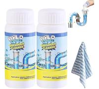 Lanoxie Deboucheur Evier,Lanoxie Déboucheur De Canalisations,Nettoyant Puissant Pour Canalisation,Poudre Nettoyante,Pour Cuisine Et Salle De Bain,Sink and Drain Cleaner (2PC)