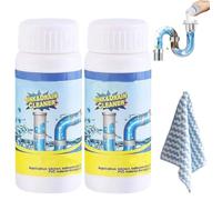 Lanoxie Déboucheur Pro, Lanoxie Deboucheur Evier, Déboucheur Canalisation, Pipeline Dredging Agent, Nettoyant Puissant Pour Canalisation, Poudre Nettoyante, Sink And Drain Cleaner (2PC)