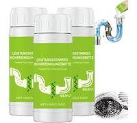 Lanoxie Déboucheur Pro,Lanoxie Deboucheur Evier, Déboucheur Nettoyant Puissant Pour Canalisation,Pipeline Dredging Agent,Poudre Nettoyante,Pour Cuisine Et Salle De Bain,Sink and Drain Cleaner (3PC)