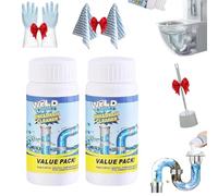 Lanoxie Déboucheur Pro, Lanoxie - Lanoxies Deboucheur Canalisation, Nettoyant Puissant Canalisation, Poudre Nettoyante Idéal En Cas d'Eau Stagnante Cuisine, Sink and Drain Cleaner (2PC)