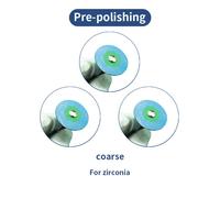 Lanpai-Kit De Polissage Diamant En Caoutchouc Pour Laboratoire Dentaire,2x26mm,T?Te De Polissage Pocerlien Contre-Indiqu?E,Mat?Riau Dentiste,Fraises De Forage - Type 3pcs Coarse