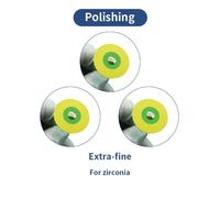 Lanpai-Kit De Polissage Diamant En Caoutchouc Pour Laboratoire Dentaire,2x26mm,T?Te De Polissage Pocerlien Contre-Indiqu?E,Mat?Riau Dentiste,Fraises De Forage - Type 3pcs Extra-Fine