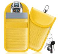 lanpard Faraday - Lot de 2 pochettes Faraday pour clés de voiture, pochette de blocage du signal de clé, étui pour clés d'entrée sans clé, sac de blocage RFID pour la sécurité de la voiture