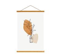 Lanpn A1 Cadre Poster Magnétique 61 CM, 60x90 61x91.5 Cadre Photo Aimanté en Bois Naturel pour Affiche Cadre Magnétique Cadre d'affiche Cadre Suspendu Porte-affiches (61cm, Teck)