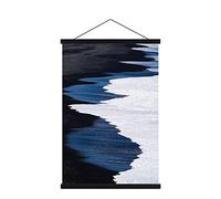 Lanpn A1 Cadre Poster Magnétique 61 CM, 60x90 61x91.5 Cadre Photo Aimanté en Bois Naturel pour Affiche Cadre Magnétique Cadre d'affiche Cadre Suspendu Porte-affiches (61cm, Noir)