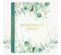 Lanpn Journal d'anniversaire de mariage pour couples, livre de souvenirs de couple, 190 pages d'histoires d'amour, cadeau pour mariage, fête prénuptiale, anniversaire de mariage
