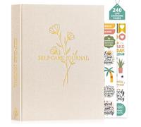 Lanpn Journal de Soins Personnel pour Femme, Journal Guidé de Gratitude & Pleine Conscience en 5 Minutes, Carnet d'amour de Soi, 91 Jours la Réflexion & Manifestation Santé Mentale, Anglais, Beige