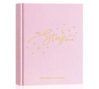 Lanpn Livre de Naissance Bébé, 154 Pages Album Scrapbooking Coller des Photos, Cadeau Naissance Bébé pour Fille Garçon, Baby Story Memory Book, Livre Photo Souvenirs Bebe Nouveaux-nés, Rose, Anglais