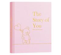 Lanpn Livre de Naissance Bébé Fille Garçon - The Story of You, Album Photo Bebe Première Année à 5 Ans, Journal Naissance Baby Book pour Coller Photos Écrire Cadeau, Rose, 154 Pages, Anglais