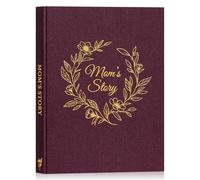Lanpn Maman Raconte Moi Ton Histoire avec 270+ Questions, Livre d'histoire de La Vie de Mère, Mom Story Book Journal Guidé Carnet de Souvenirs, Fête des Mères Anniversaire Cadeau, Anglais, Violet