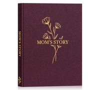 Lanpn Maman Raconte Moi Ton Histoire, Livre d'histoire de La Vie de Mère avec 270+ Questions, Mom Story Book Journal Guidé Carnet de Souvenirs, Fête des Mères Anniversaire Cadeau, Anglais, Violet