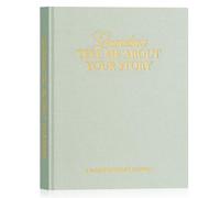 Lanpn Mamie Raconte Moi Ton Histoire, Grand-mère Livre d'histoire de La Vie avec 260+ Questions, Grandma Life Story Journal Intime Mémé Souvenirs, Fête des mères Anniversaire Cadeau, Vert, Anglais