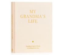 Lanpn Mamie Raconte Moi Ton Histoire, Grand-mère Livre d'histoire de La Vie avec 260+ Questions, Grandma Life Story Journal Intime Mémé Souvenirs, Fête des mères Anniversaire Cadeau, Anglais, Beige