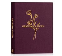 Lanpn Mamie Raconte Moi Ton Histoire, Grand-mère Livre d'histoire de La Vie avec 260+ Questions, Journal Intime Mémé Grandma Life Story Souvenirs, Fête des mères Anniversaire Cadeau, Violet, Anglais