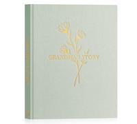 Lanpn Mamie Raconte Moi Ton Histoire, Grand-mère Livre d'histoire de La Vie avec 260+ Questions, Journal Intime Mémé Grandma Life Story Souvenirs, Fête des mères Anniversaire Cadeau, Vert, Anglais