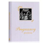 Lanpn Mon Journal de Grossesse, Livre Grossesse pour Future Maman, Carnet Grossesse 156 pages, Souvenirs Bébé Naissance, Cadeau Femme Enceinte Pregnancy Future Parents, Anglais, Violet