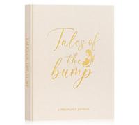 Lanpn Mon Journal de Grossesse, Livre Grossesse pour Future Maman, Carnet Grossesse 156 pages, Souvenirs Bébé Naissance, Cadeau Femme Enceinte Future Parents Pregnancy, Beige, Anglais