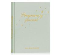 Lanpn Mon Journal de Grossesse, Livre Grossesse pour Future Maman, Carnet Grossesse 156 pages, Souvenirs Bébé Naissance, Cadeau Femme Enceinte Pregnancy Future Parents, Vert Sauge, Anglais