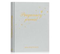 Lanpn Mon Journal de Grossesse, Livre Grossesse pour Future Maman, Carnet Grossesse 156 pages, Souvenirs Bébé Naissance, Cadeau Femme Enceinte Pregnancy Future Parents, Gris, Anglais