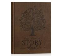 Lanpn Papa Raconte Moi Ton Histoire avec 300+ Questions, Livre d'histoire de La Vie de Papa, Dad Story Book Journal Guidé Carnet de Souvenirs, Fête des Pères Anniversaire Noël Cadeau, Marron