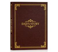 Lanpn Papa Raconte Moi Ton Histoire, Livre d'histoire de La Vie de Papa avec 300+ Questions, Dad Story Book Journal Guidé Carnet de Souvenirs, Fête des Pères Anniversaire Noël Cadeau, Marron