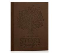 Lanpn Papy Raconte Moi Ton Histoire, Grand-père Livre d'histoire de La Vie avec 270+ Questions, Journal Intime pépé Grandpa Life Story Souvenirs, Fête des Pères Anniversaire Cadeau, Marron, Anglais