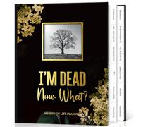 Lanpn Planificateur de Fin de Vie - I'm Dead, Now What? Organiseur de Décès avec Onglets, Carnet Planification Guide pour Funérailles Héritage Souhaits Finaux Documents Importants, Anglais