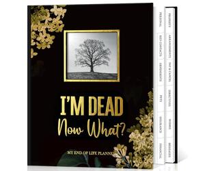 Lanpn Planificateur de Fin de Vie - I'm Dead, Now What? Organiseur de Décès avec Onglets, Carnet Planification Guide pour Funérailles Héritage Souhaits Finaux Documents Importants, Anglais