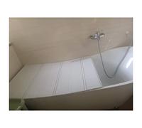 LANRUEU 1,2cm D'épaisseur Baignoire Couverture, Étanche À La Poussière Panneau Isolant Ponts, Installation Facile Pliant Support pour(70x180x1.2cm)