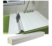 LANRUEU Pliable Couverture D'isolation De Baignoire, PVC Plastique Planche À Poussière, Multifonction Imperméable Ponts for Accueil Salle Bains Spa Vivre, 0,6cm D'épaisseur(80x150x0.6cm)