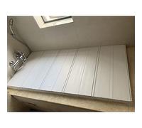 LANRUEU Ponts de Baignoire Couverture, 1,2cm PVC Pliable D'isolation, Étanche a La Poussière Housses pour Plateau Bain Spa À Domicile(70x165x1.2cm)