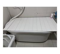 LANRUEU Ponts de Baignoire Couverture for Accueil Salle Bains Spa Vivre, Pliant PVC Étanche À La Poussière D'isolation, Épaissi 0,6cm, Roulement 5kg(70x115x0.6cm)