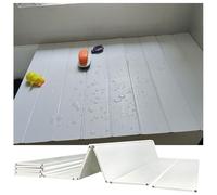 LANRUEU Ponts De Baignoire Protège-poussière Couverture D'isolation, Pliage Étagères Stockage Salle Bain Familiale Spa Experience(80x135x0.6cm)