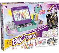 Lansay | BLOPENS COFFRET CRÉATIF FANTASTIQUE | Kit de Dessin Enfants avec Feutres Souffleurs, Pochoirs, Effets Aérographe et Paillettes | Activité Créative et Ludique dès 5 Ans | Accessoires Inclus