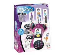 Lansay - BLOPENS Fashion - Mon Atelier Mode - Set Créatif pour Enfants dès 7 Ans - Pochoirs Réutilisables - =Activités FéériquesFeutres - Magiques - Dessin - Coloriage et Stylisme - Idée Cadeau Fille