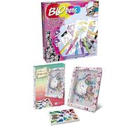 Lansay BLOPENS - Lot Set Activités Féeriques Et Kit Création Dessins Fées, Licornes & Sirènes Pailletées - Collection Sequins - Activités Manuelles - Idée Cadeau - Taille Unique - Dès 5 Ans