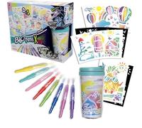 Lansay - Kit personnalisation mug BLOPENS X-TRA Crea'Mug 1 mug, 8 Blopens, 9 pochoirs, 11 feuilles