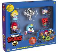 Lansay Brawl Stars - Pack 8 Figurines 4.5 cm - Modèle Aléatoire - Personnages de Jeux Vidéos - Dès 8 Ans