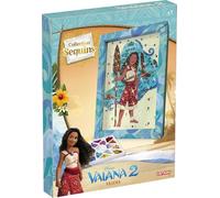 Lansay - COLLECTION SEQUINS - Disney Vaiana 2 - Tableau Sequins À Décorer - Activité Manuelle Créative Enfant Dès 7 Ans - Illustration Vaiana Avec Cadre Et Épingles
