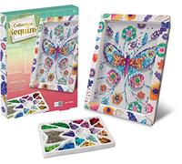 Lansay Kit créatif Collection Sequins Papillon – Pour enfants dès 7 ans, développe la motricité fine