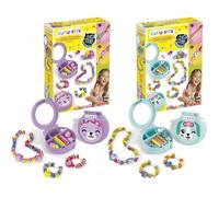 Lansay - CUTIE STIX - 1 Ecrin Créatif - Coloris Aléatoire Chien ou Chat - Fabrication de Bijoux pour Enfants Dès 6 ans - 5 Stix Prédécoupés et Prépercés pour Créer 1 Collier ou 2 Bracelets