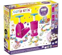 Lansay - Cutie STIX - Kit Création Mes Bijoux Cristal pour Enfants dès 6 Ans - Kit Fabrication Bracelets & Colliers Enfants - Coupe et Crée tes Perles - Brille dans Le Noir - Activités Manuelle