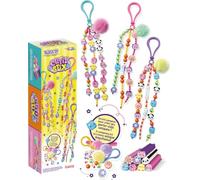 Lansay - Cutie Stix Kit Déco Porte-Clés - Loisir Créatif DIY - Dès 4 Ans | Stix Déjà Découpés et Percés, Sans Machine à Découper - 240 Billes, Charms et Fils - Accessoires à Personnaliser