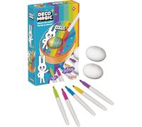 Lansay – Kit Décomagic Décore tes Œufs – Machine électronique qui tourne, 2 œufs en bois, 6 feutres