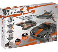 Lansay – Jeu de construction – Fabrikid Kit Véhicules Super Speed – Voiture, Bateau, Avion – 8 ans