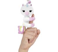 Lansay - FINGERLINGS - Lulu - Bébé Licorne Interactive - Peluche Électronique pour Enfants dès 5 Ans - Animal Intéractif qui s'Accroche au Doigt - Réactions Amusantes - 70 Sons - Idée Cadeau