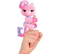 Lansay - Fingerlings Magic Moods Mimi - Licorne Interactive - Dès 5 Ans | Peluche Électronique à Accrocher au Doigt - Cœur Lumineux selon l'Humeur - 70 Sons, Capteurs Tête et Corps - Piles Incluses