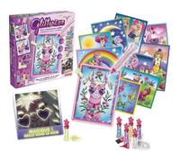 Glitterizz Kit dessins pailletés phosphorescents thème lamas coloriage /J212